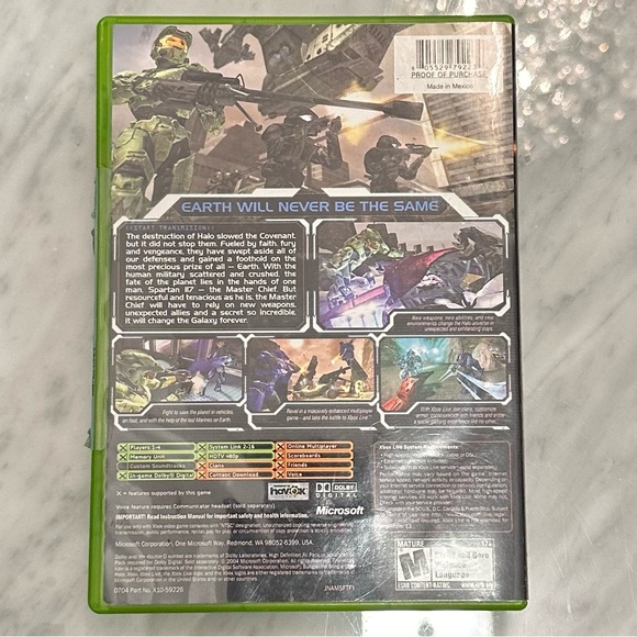 Microsoft Xbox live Halo 2 Video Game - Picture 4 of 4
